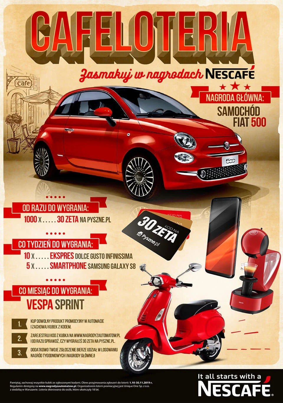 CAFELOTERIA. Zasmakuj w nagrodach z NESCAFÉ!