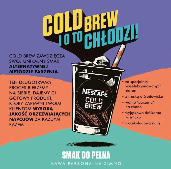 nescafe cold brew baner ulotka czerwiec