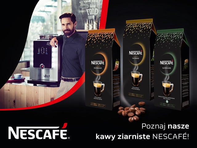 Poznaj linię produktów NESCAFÉ – kawy ziarniste INTENSO