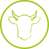 ikona przedstawiająca głowę krowy