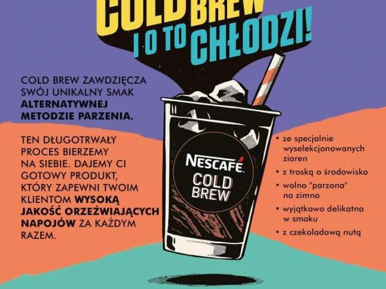 nescafe cold brew baner ulotka czerwiec