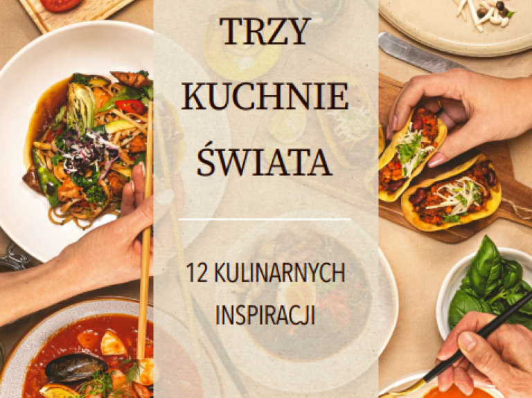 Okładka katalogu trzy kuchnie świata