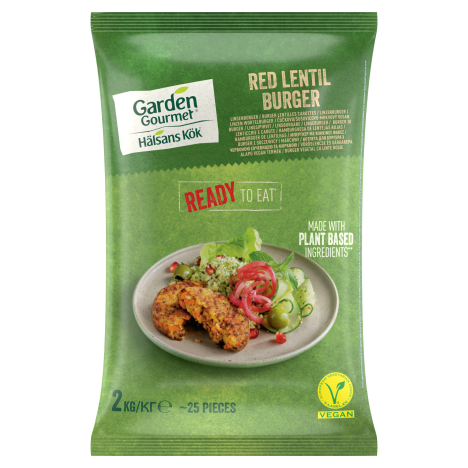 GARDEN GOURMET Burger z soczewicy i marchwi 2kg