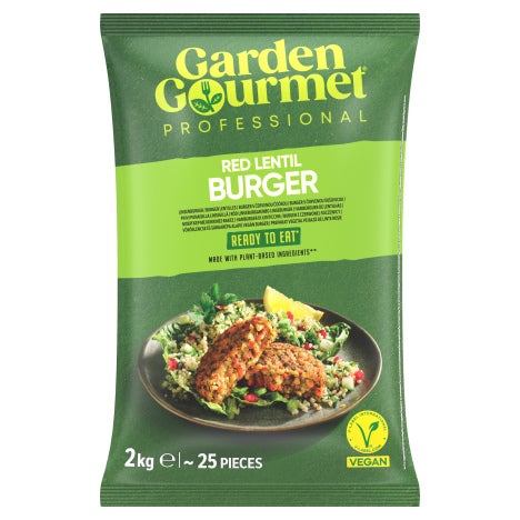 GARDEN GOURMET Burger z soczewicy i marchwi 2kg