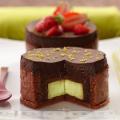mousse chocolat noir-pistache