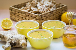 Dip musztardowy ze świeżą kolendrą