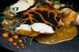 Supreme z kurczaka saute na sposób chasseur