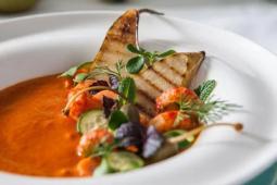 Krem z raków z gruszką